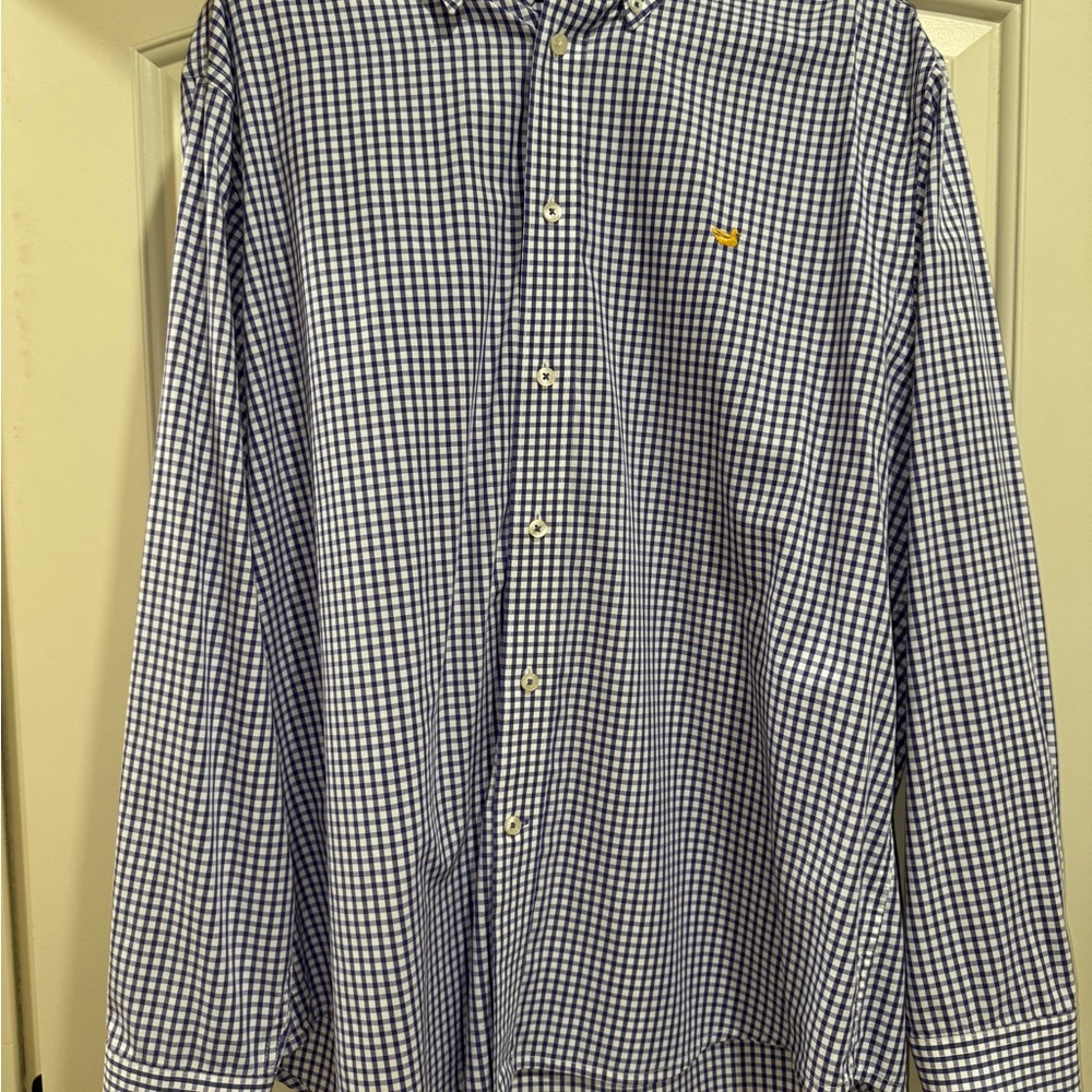 Southern Marsh Navy and White Checkered Shirt